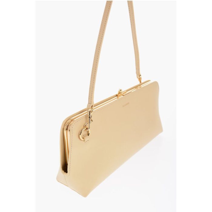 Jil Sander Leather Handbag with Removable Shoulder Strap - Image 4