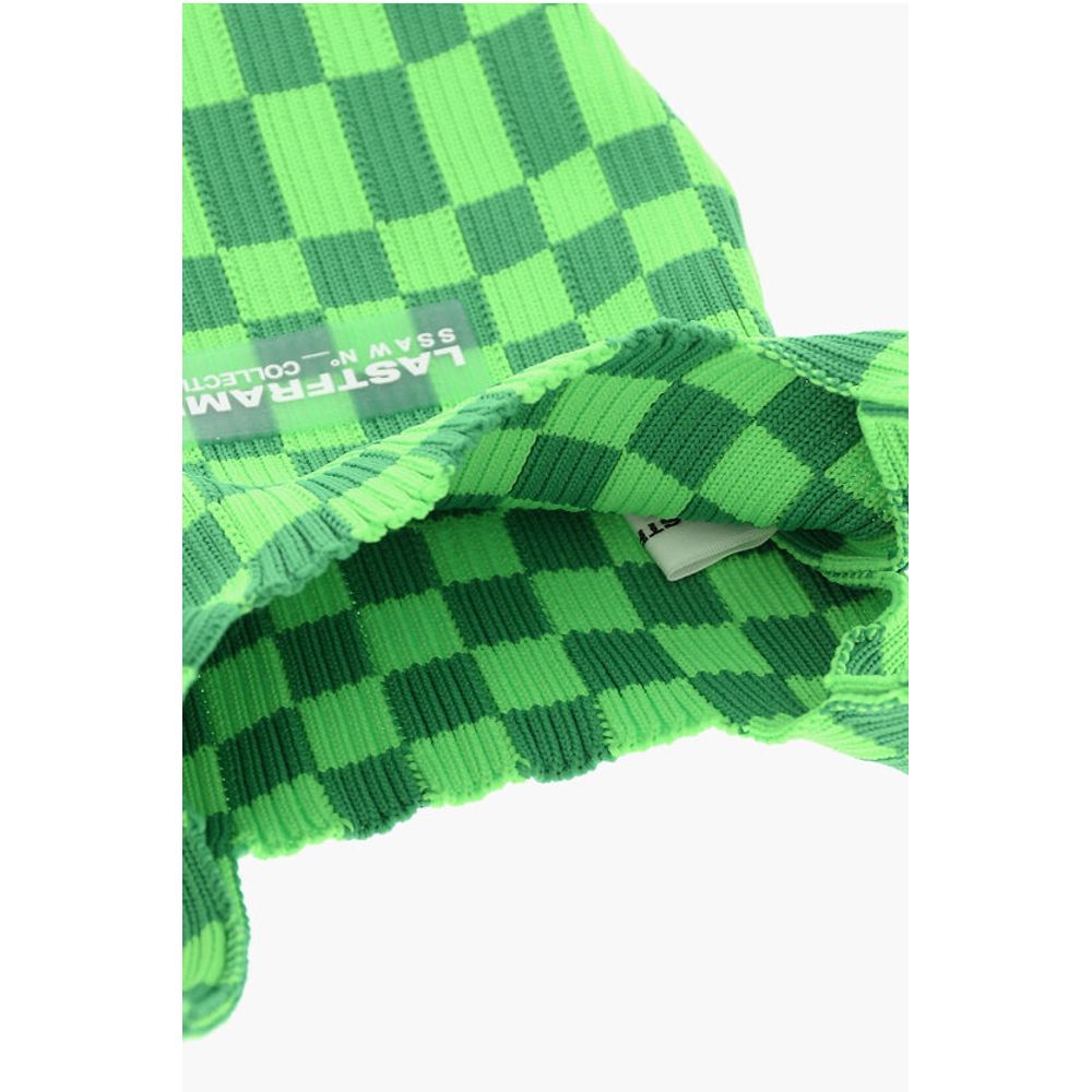 Last Frame Two-Tone Checked Mini Bag with Faux Leather Shoulder Strap - Image 4