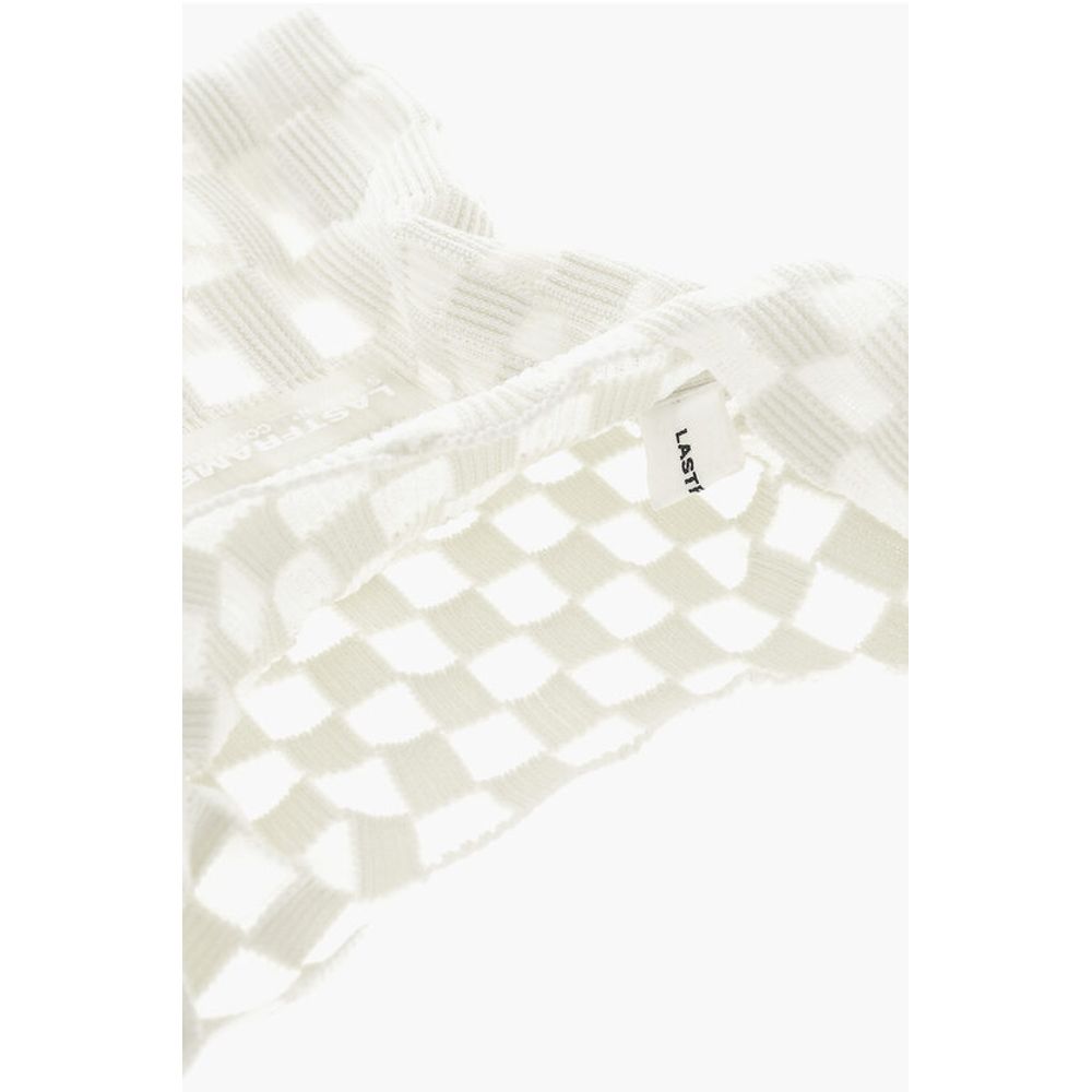 Last Frame Checked Tote Bag with See-Through Details - Image 5