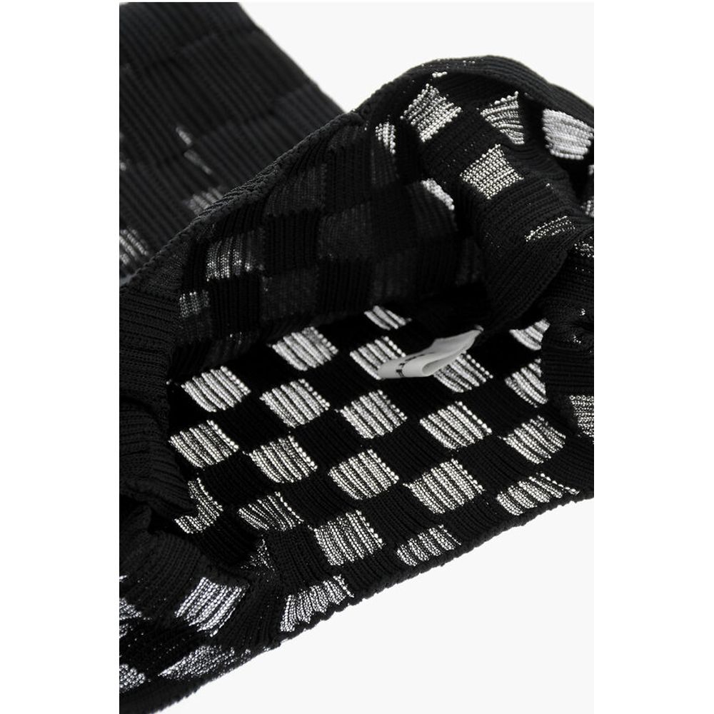 Last Frame Checked Tote Bag with See-Through Details - Image 5