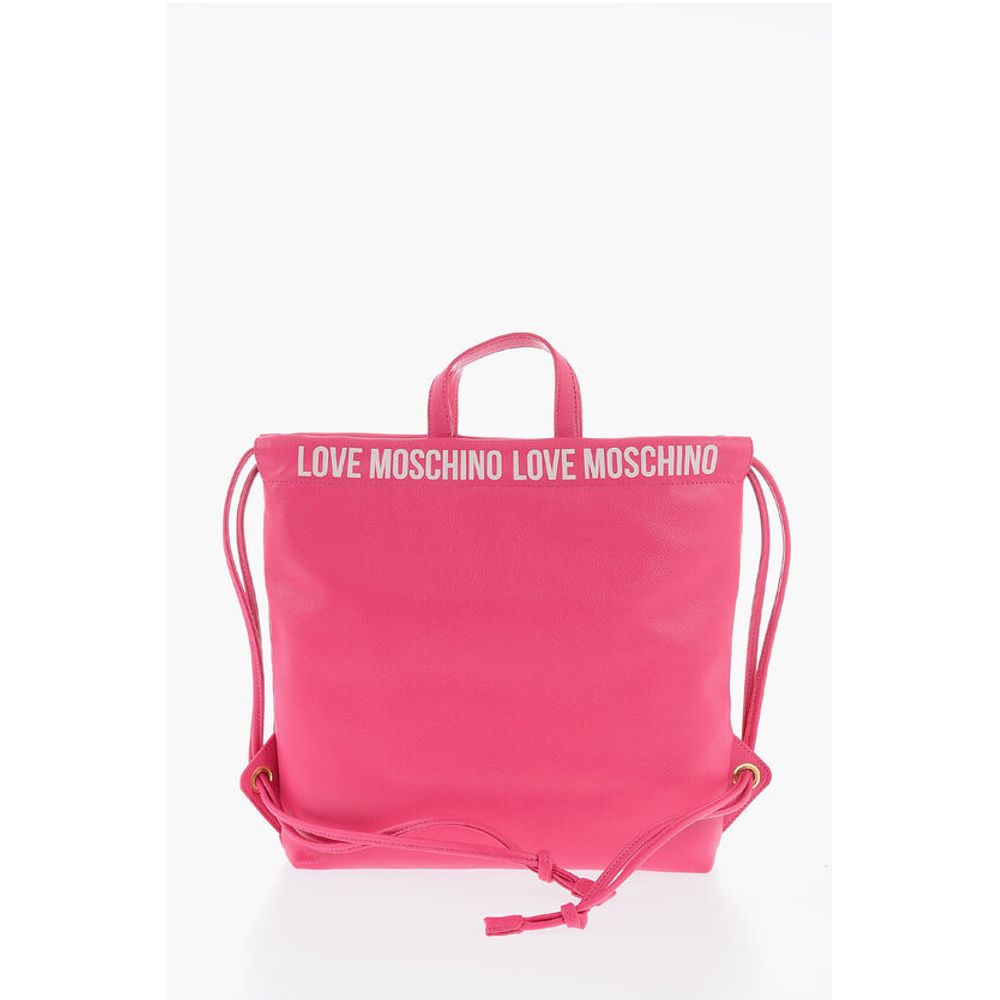 Moschino LOVE Faux Leather Handbag with Printed Logo - Image 2