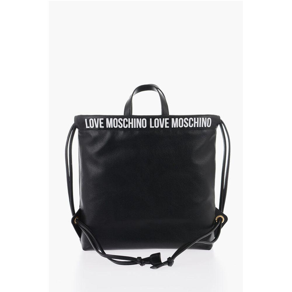 Moschino LOVE Faux Leather Handbag with Printed Logo - Image 2
