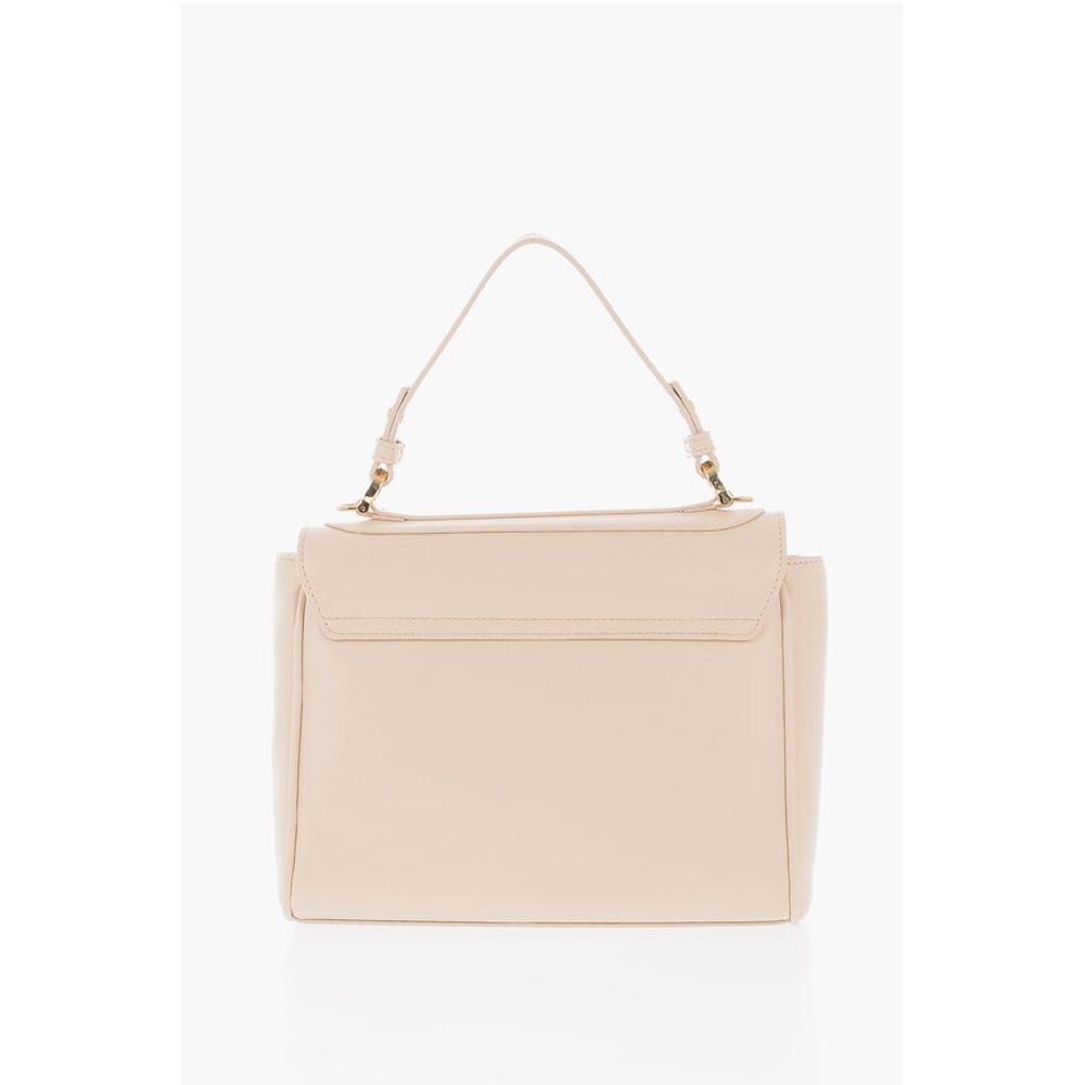 Moschino LOVE Faux Leather Shoulder Bag with Metal Golden Logo - Image 3