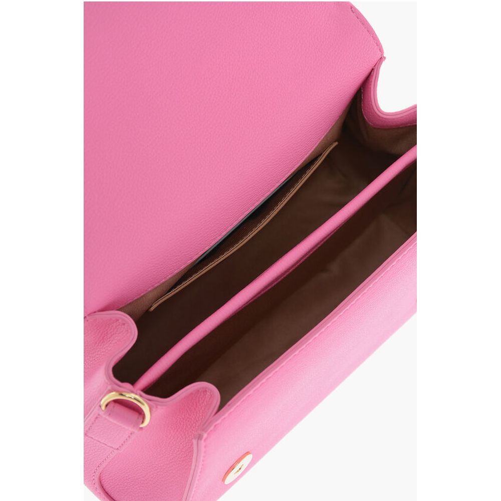 Moschino LOVE Faux Leather Mini Bag with Maxi Golden Plaque - Image 5