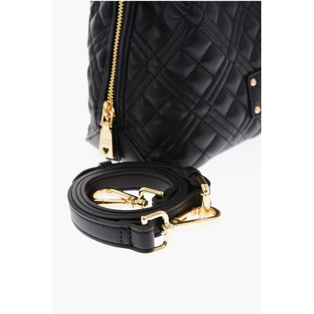 Moschino LOVE golden details quilted faux leather bag - Image 6