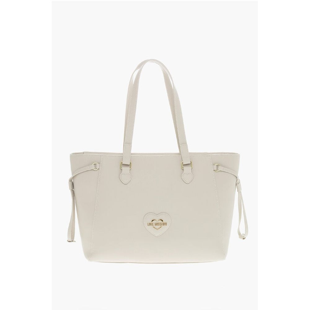 Moschino LOVE Saffiano Faux Leather Tote Bag