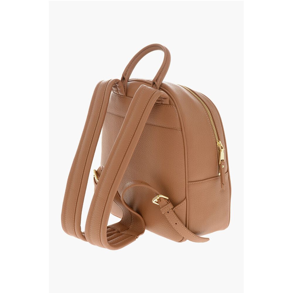 Moschino LOVE Textured Faux Leather Backpack with Embossed Logo - Image 2