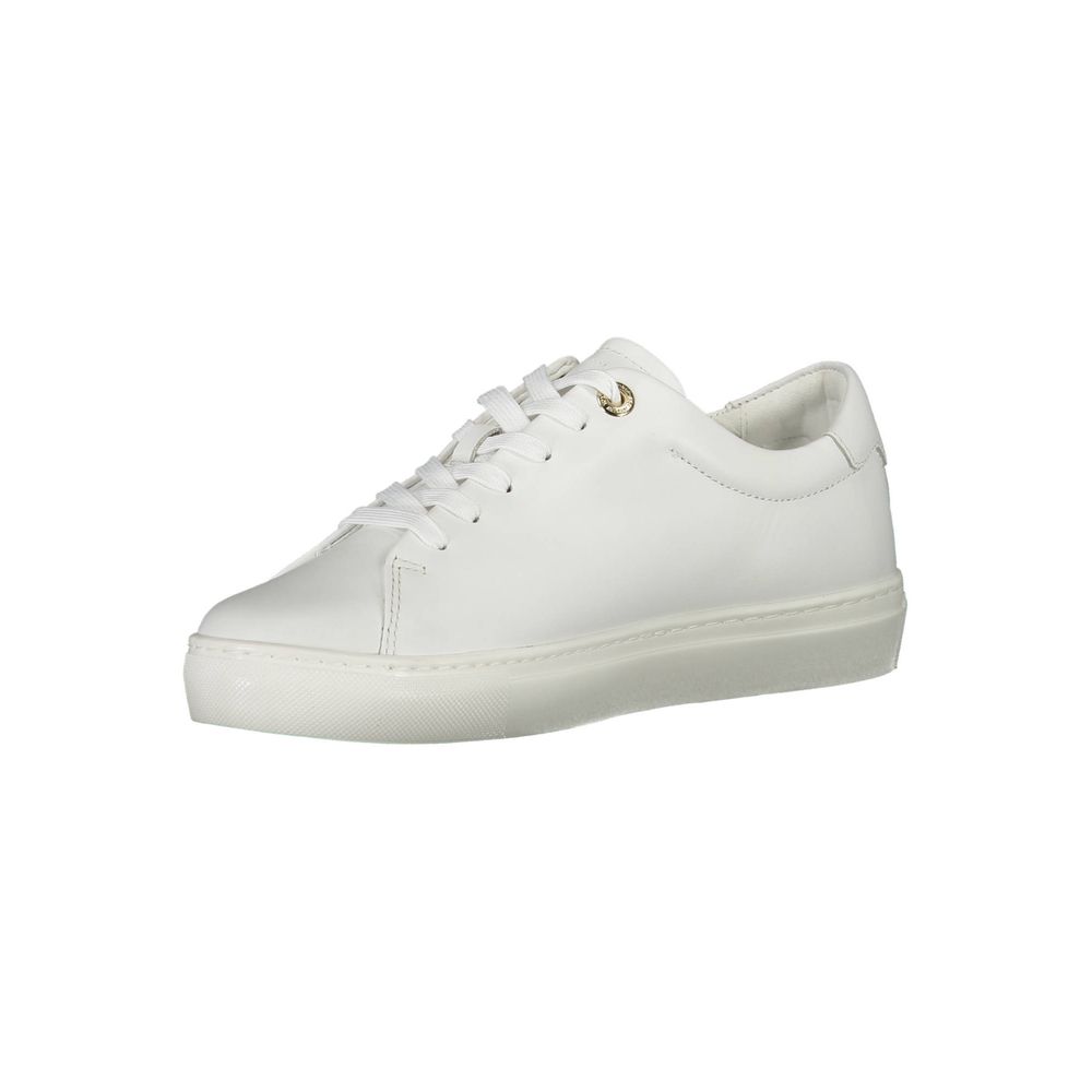 Tommy Hilfiger White Leather Women Sneaker - Image 3