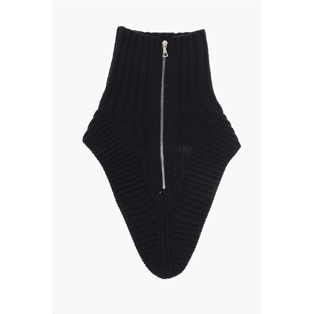 Dries Van Noten Virgin Wool MORRISO Collar with Front Zip