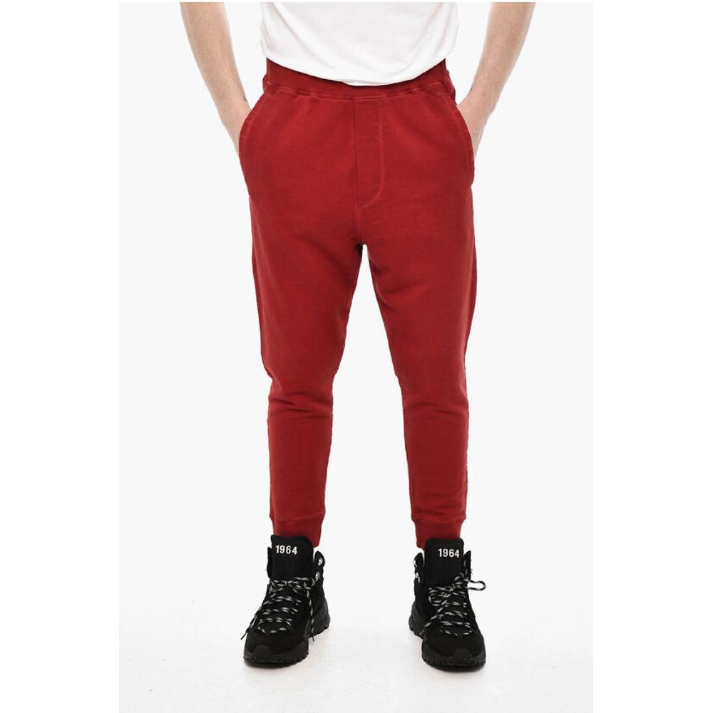 Dsquared² Solid Color Joggers with Back Print
