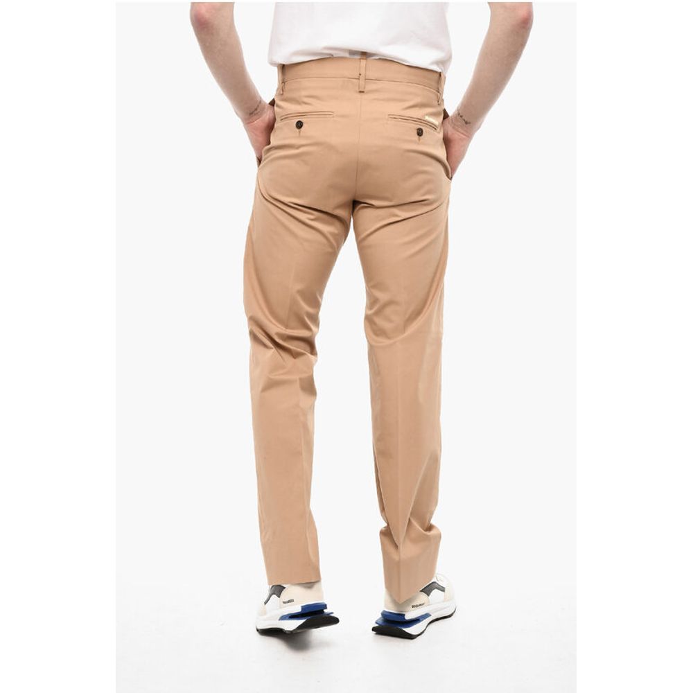 Dsquared² Straight Leg Cotton Twill Pants with Belt Loop - Image 2