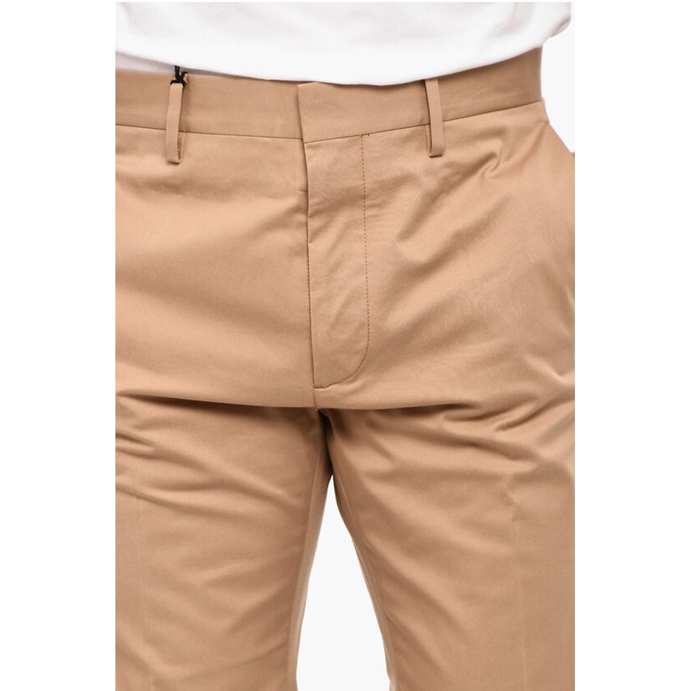 Dsquared² Straight Leg Cotton Twill Pants with Belt Loop - Image 3