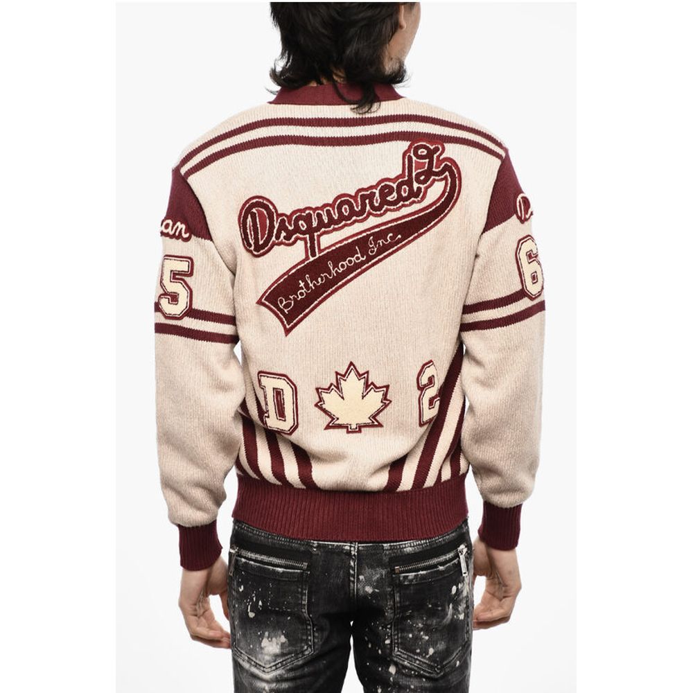 Dsquared² V-Neck Sweater with Contrasting Trims - Image 2