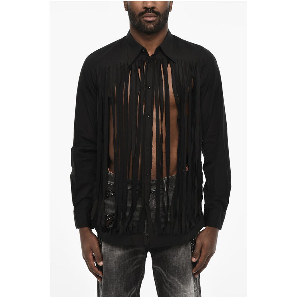 Dsquared² Vintage Effect Shirt with Spread Collar