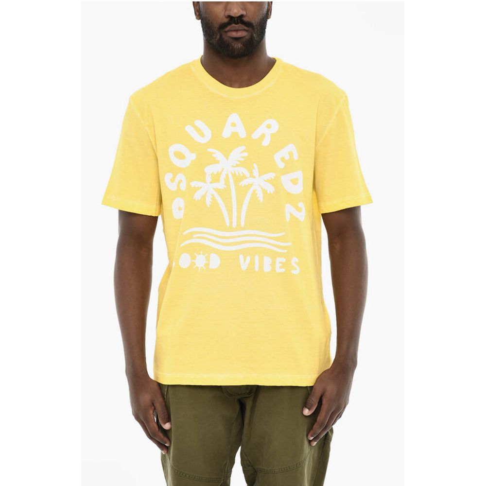Dsquared² Cotton Crew-neck T-shirt with Print