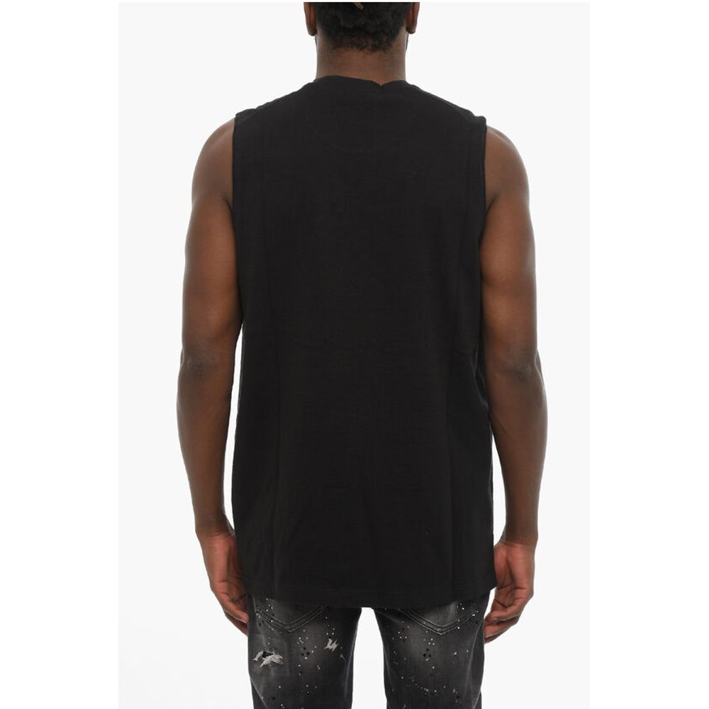 Dsquared² Solid Color Crew-Neck T-shirt with Embossed Logo - Image 2