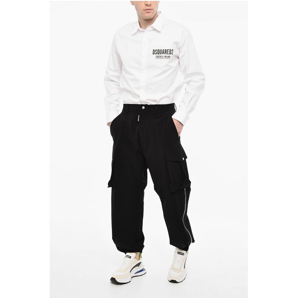 Dsquared² High Waisted Cargo Pants With Zip Details - Image 5