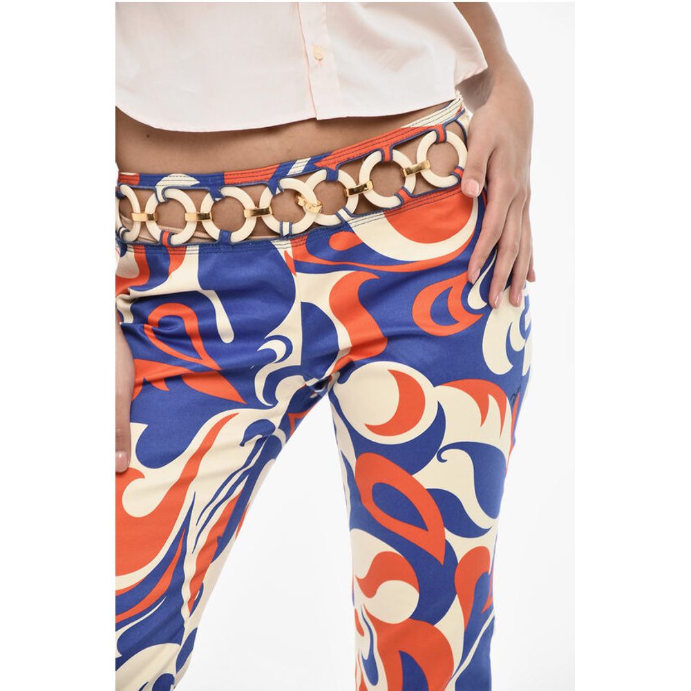 Dsquared² Regular Waist Printed Pants with Cut-Out Details - Image 3