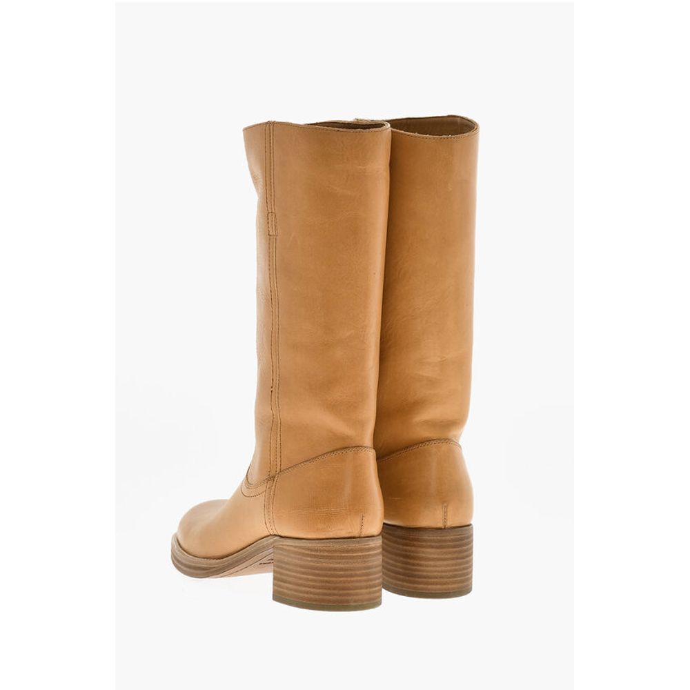 Dsquared² Hammered Leather Biker Boots Heel 5 cm - Image 2