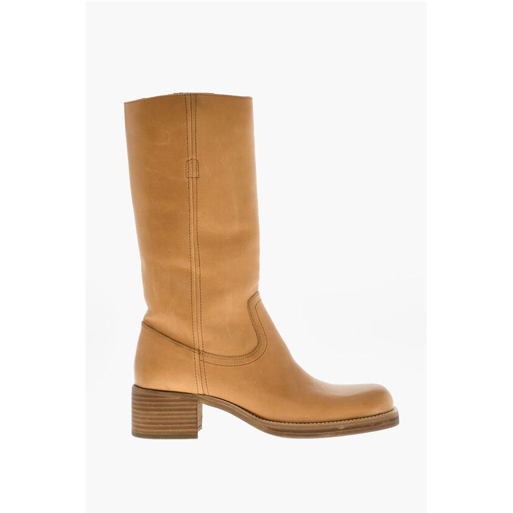 Dsquared² Hammered Leather Biker Boots Heel 5 cm - Image 3