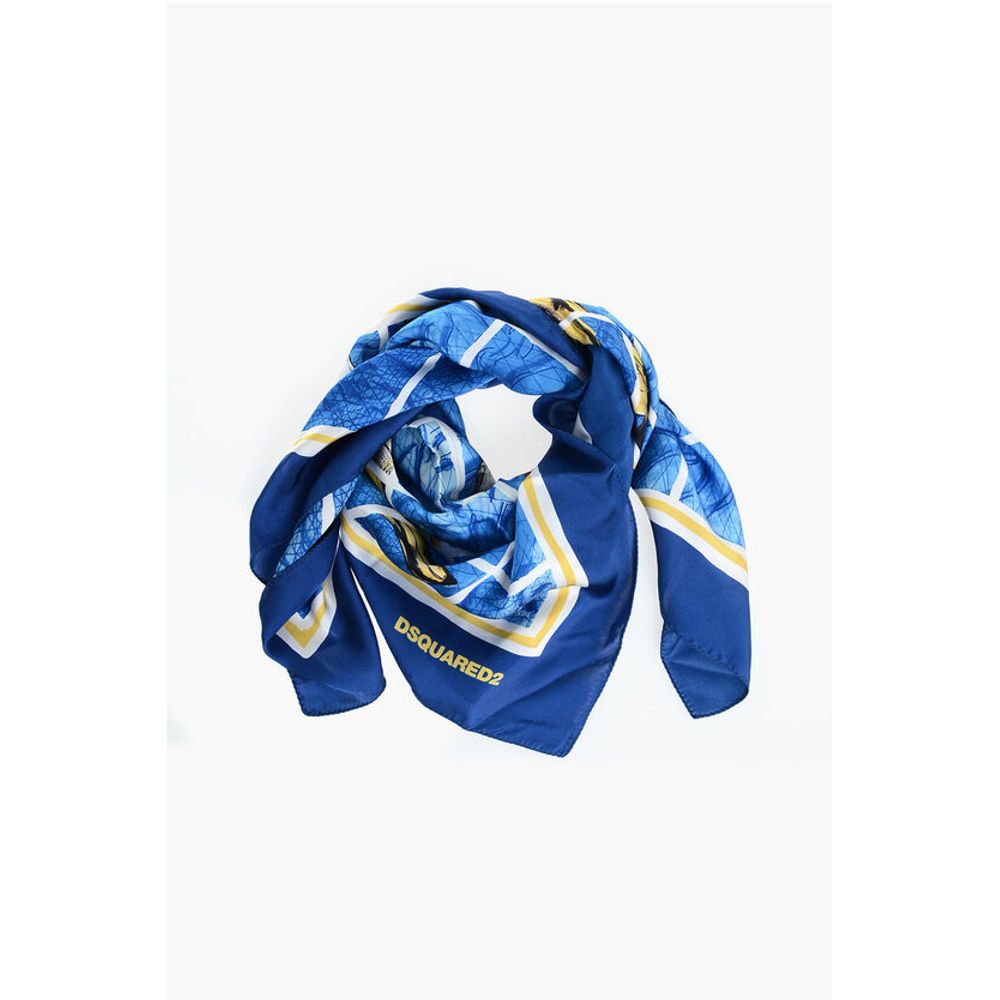 Dsquared² Banana Printed Silk Foulard