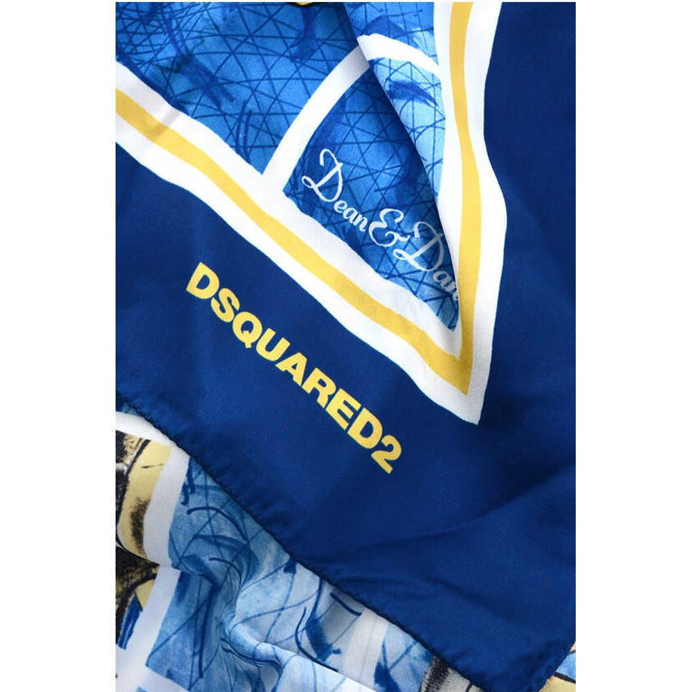Dsquared² Banana Printed Silk Foulard - Image 3