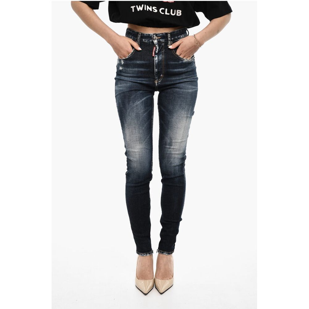 Dsquared² High Waist TWIGGY Slim Fit Jeans