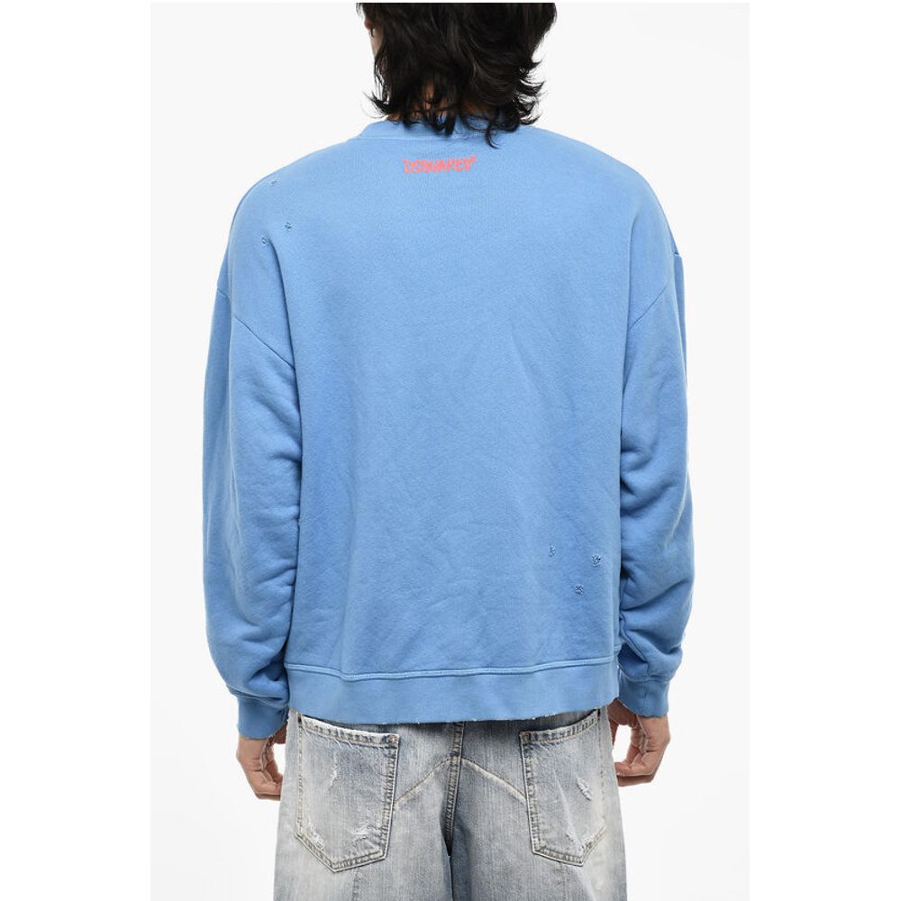 Dsquared² Vintage Effect Crew-neck Sweatshirt with Patch Pocket - Image 2