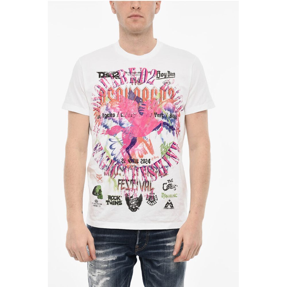 Dsquared² Printed Crew-neck T-shirt