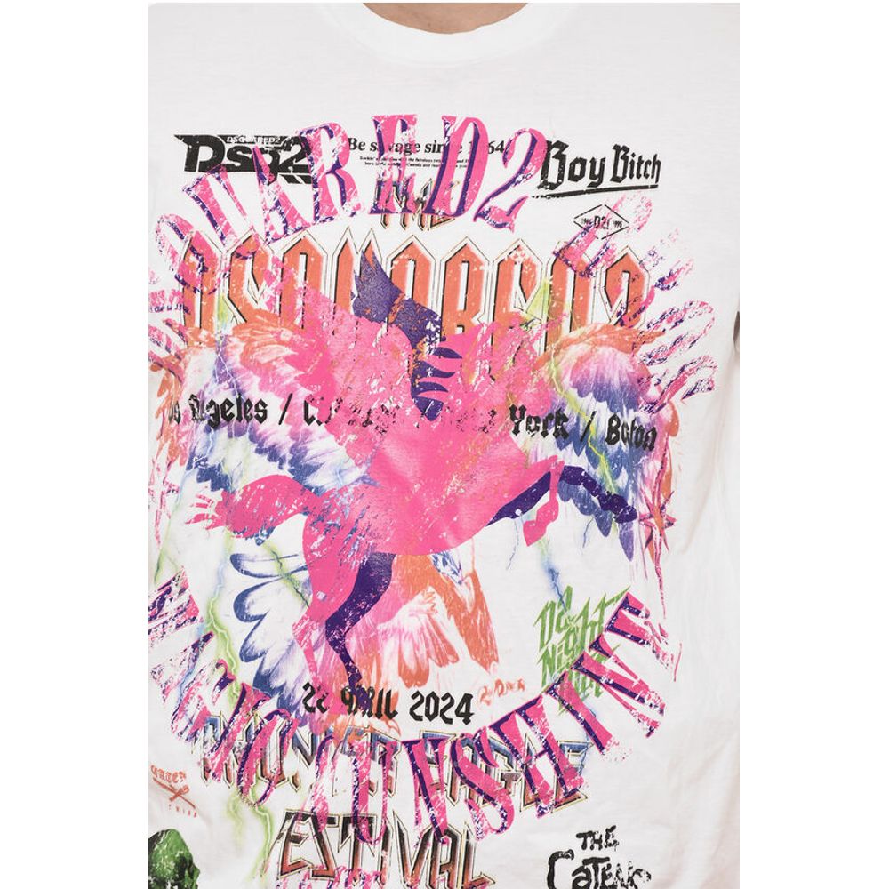 Dsquared² Printed Crew-neck T-shirt - Image 3