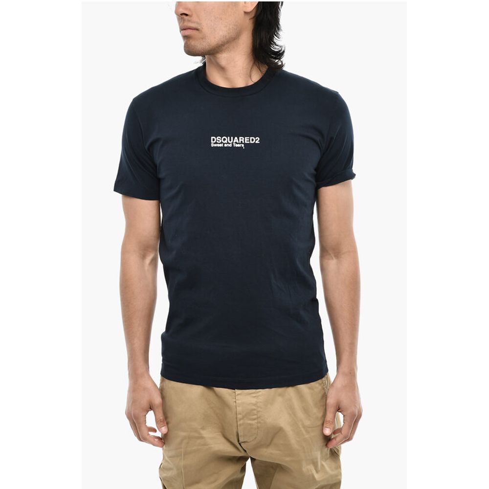 Dsquared² Cotton Underwear Crew-neck T-shirt with Logo Print