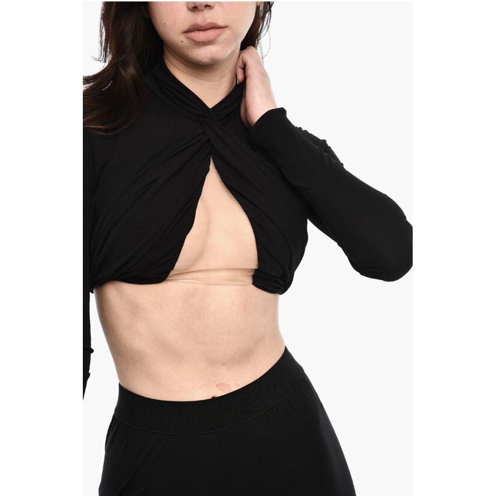 Dsquared² Deep Neckline Crossed Top - Image 3