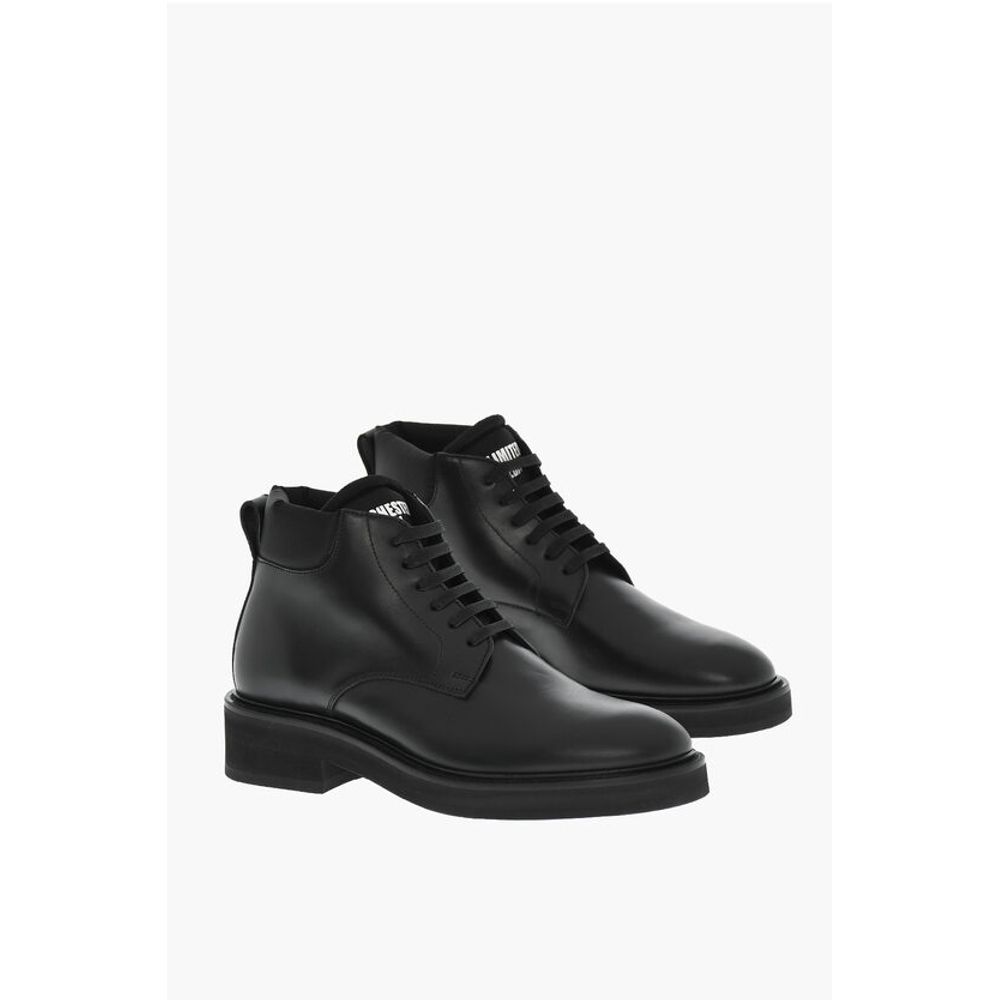 Dsquared² Lace-Up MANCHESTER Leather Booties