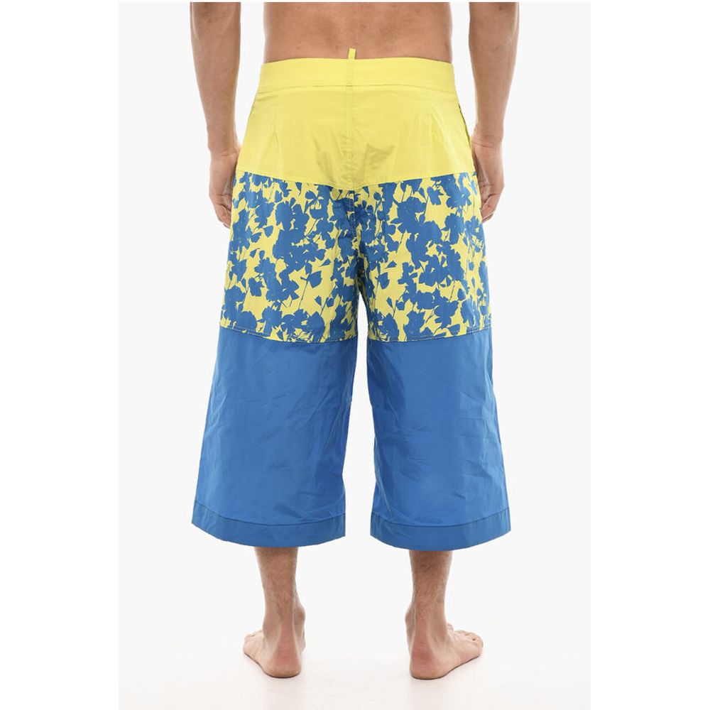 Dsquared² Maxi Swim Shorts With Floral Print - Image 2