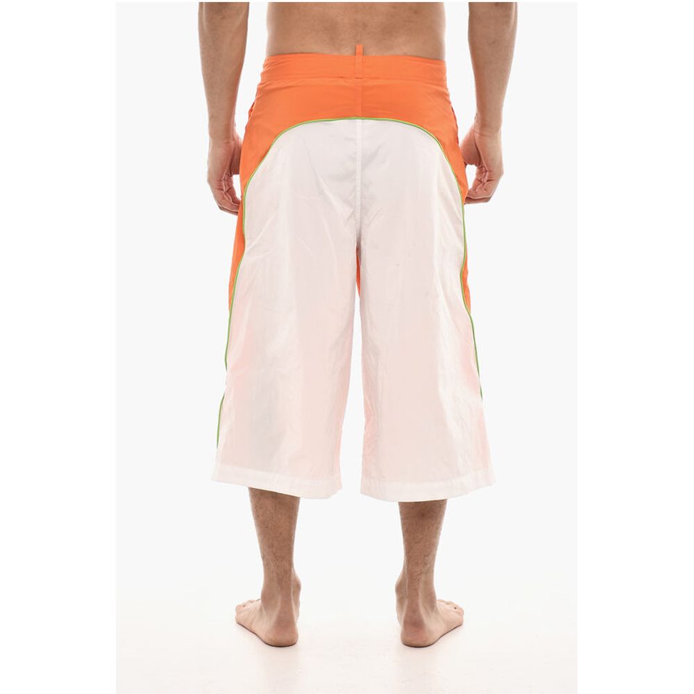 Dsquared² Extra-Long Swim Short with Contrasting Desing - Image 2