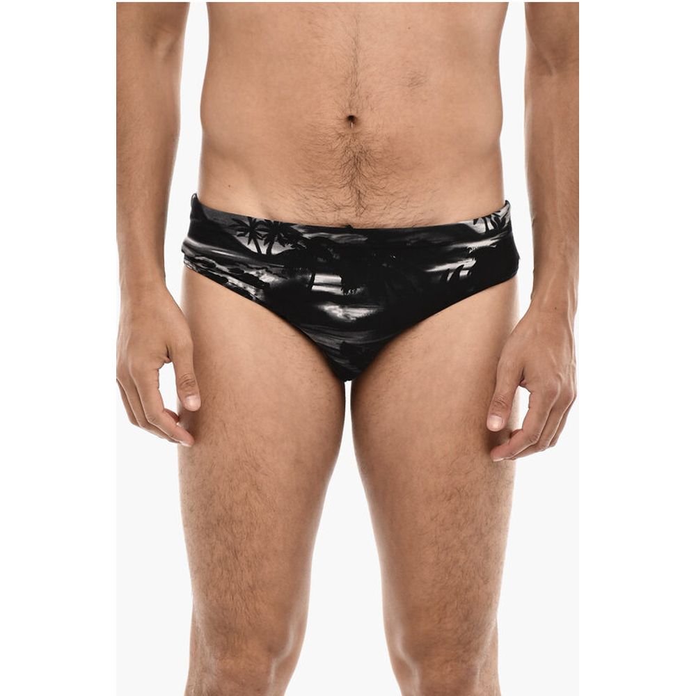 Dsquared² Beach Print Slip Swuimsuit