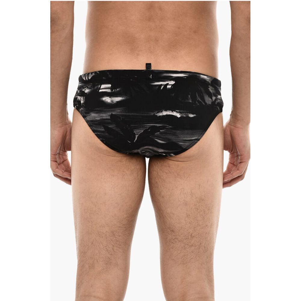Dsquared² Beach Print Slip Swuimsuit - Image 2