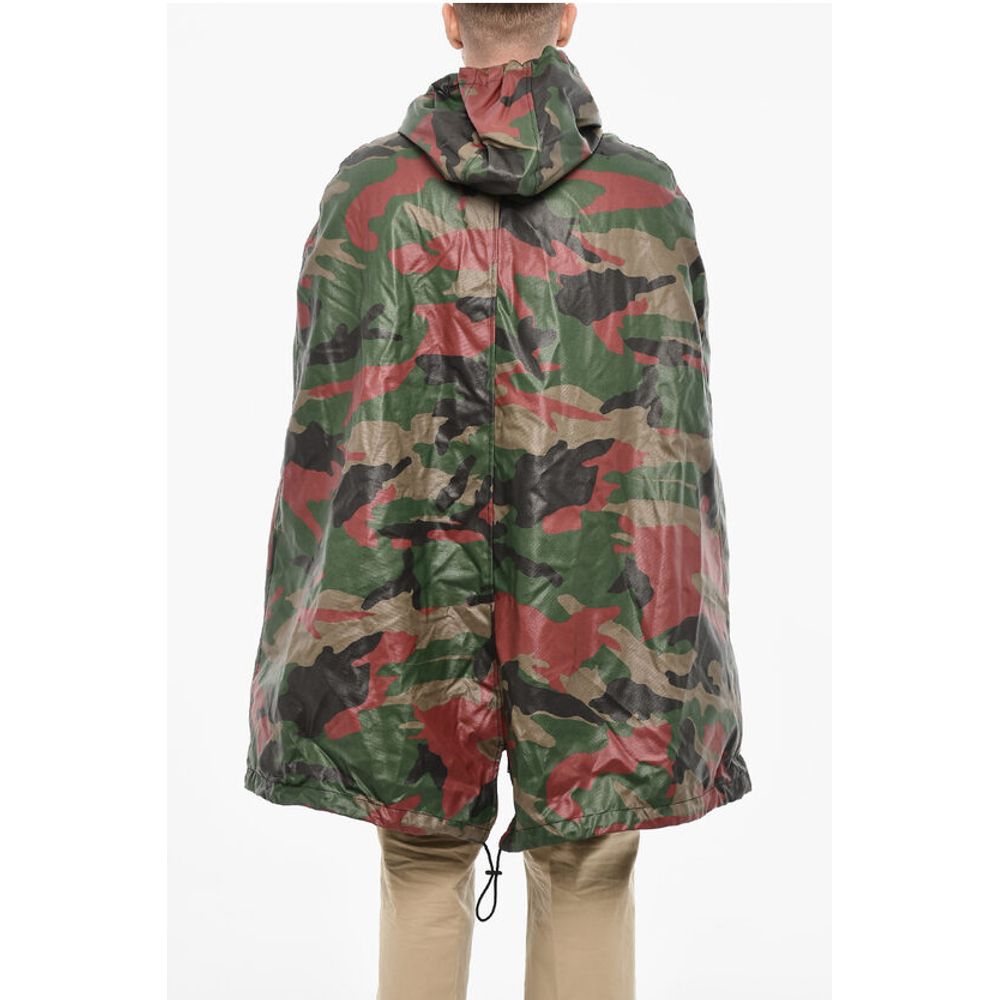 Dsquared² Zipped Closue Camouflage Motif Cape - Image 2