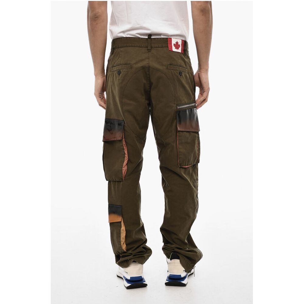 Dsquared² Cotton Cargo Pants with Coated Cotton Pockets - Image 2