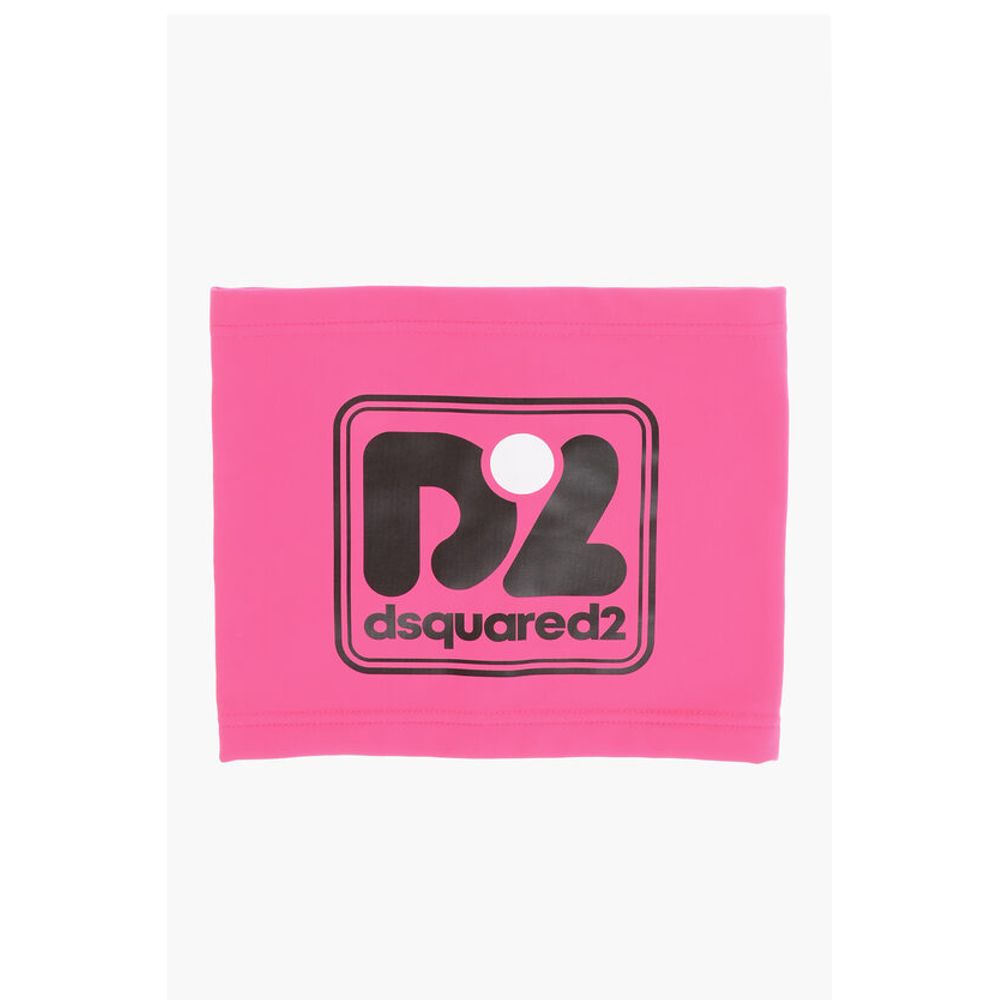 Dsquared² Solid Color Snood with Contrasting Logo