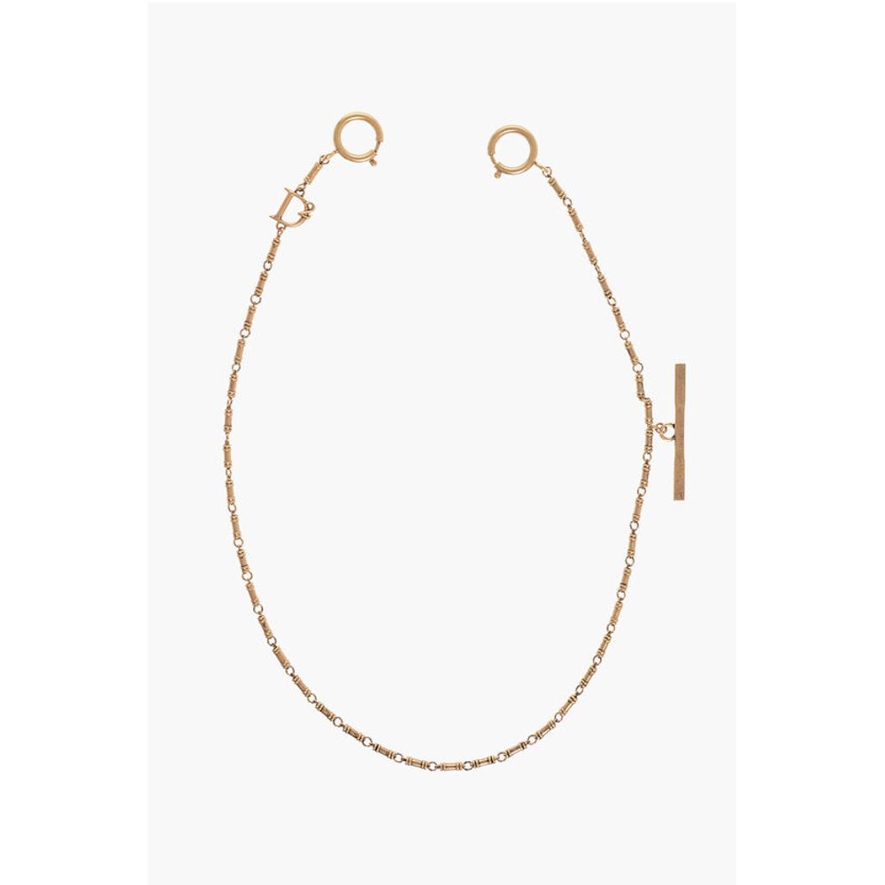 Dsquared² Golden Effect Metal D2 STATEMENT Pant's Chain