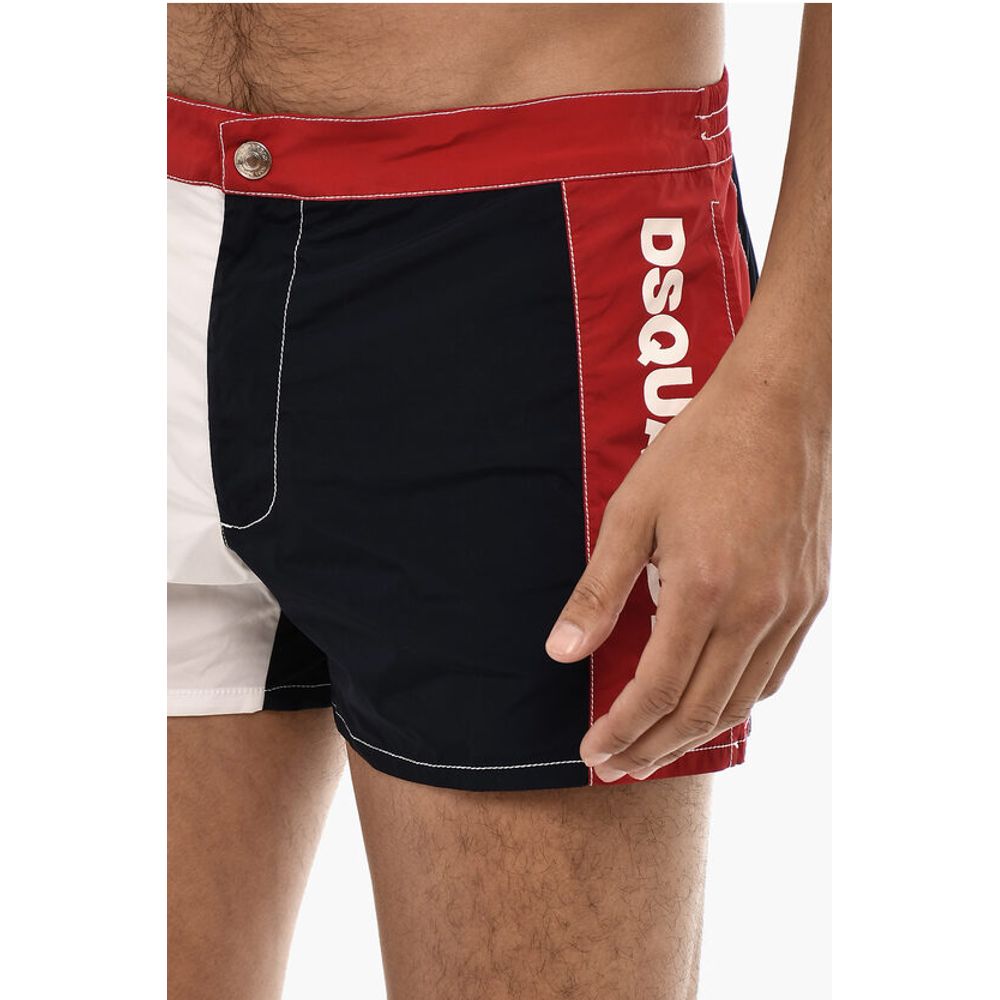 Dsquared² Color Block Swim Shorts with Side Logo - Image 3