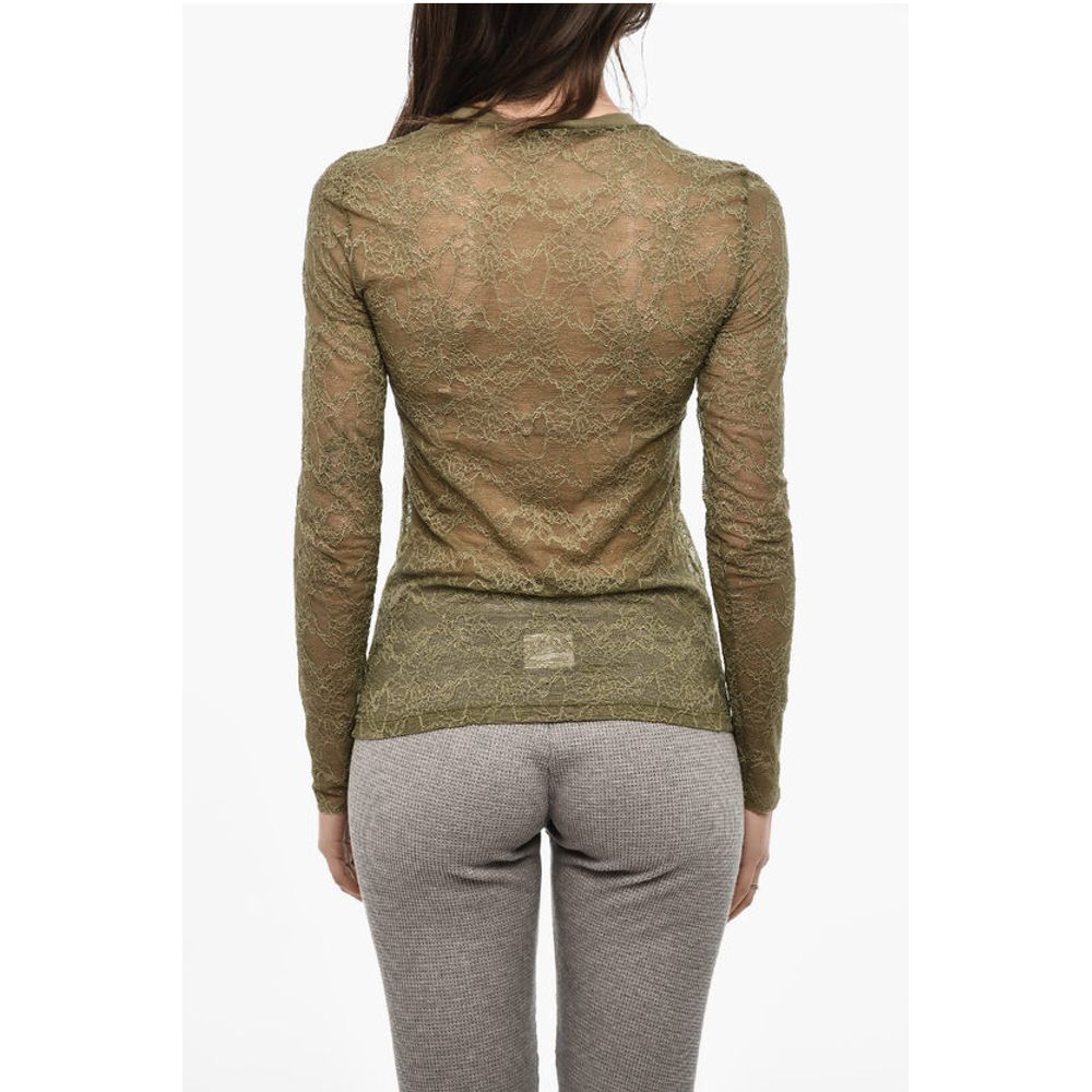 Dsquared² Solid Color Lace Top - Image 2