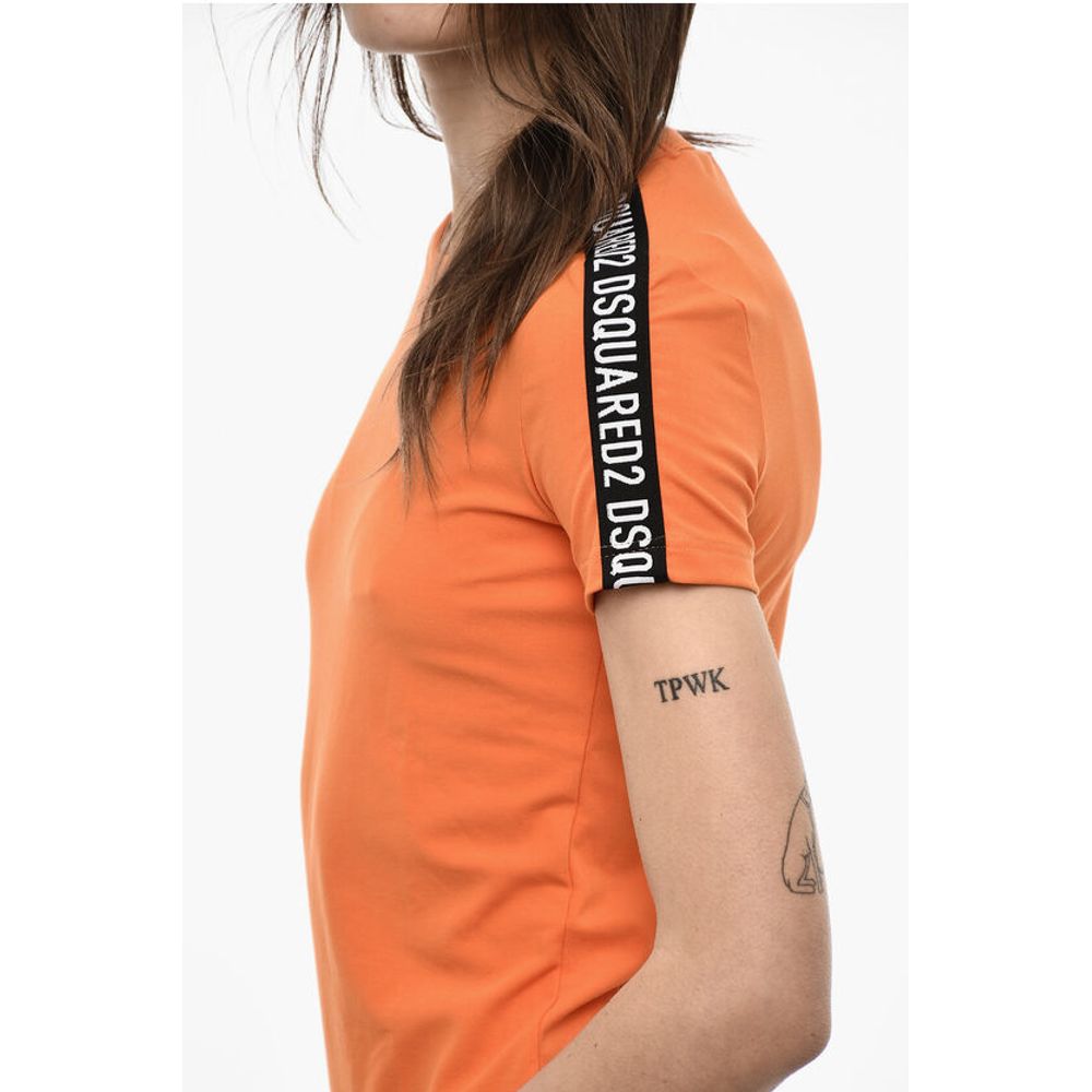 Dsquared² UNDERWEAR Solid Color T-shirt With Logoed Bands - Image 3
