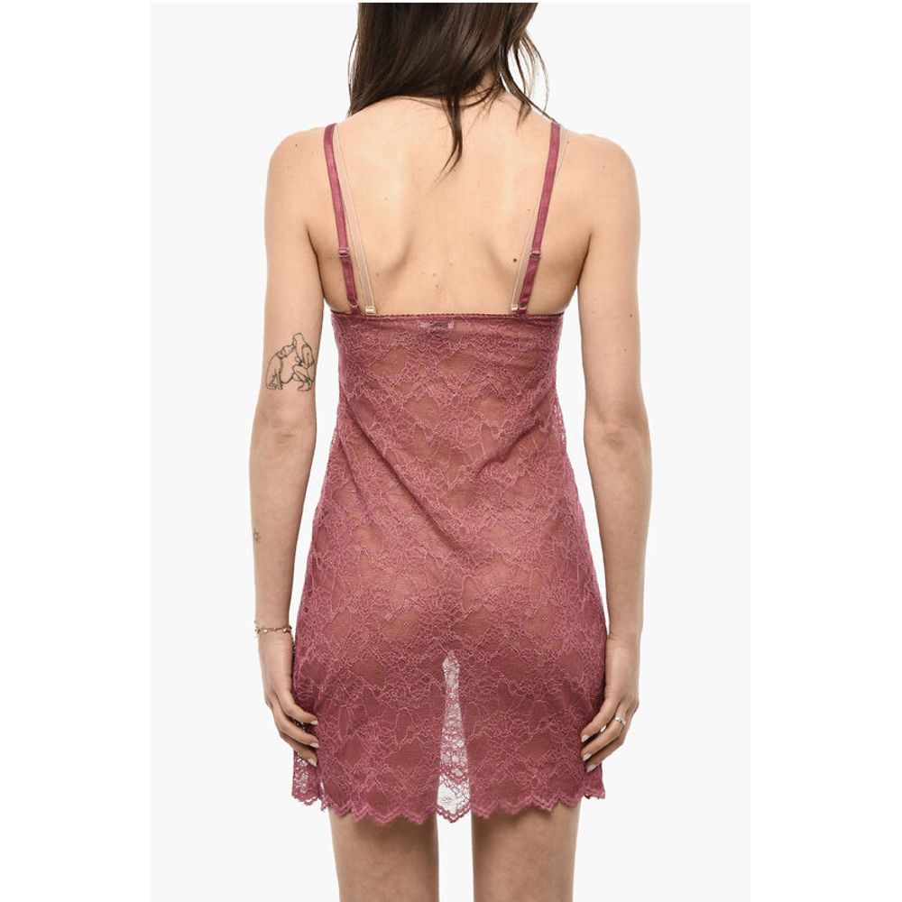 Dsquared² UNDERWEAR Embroidered Lace Slip Dress - Image 2