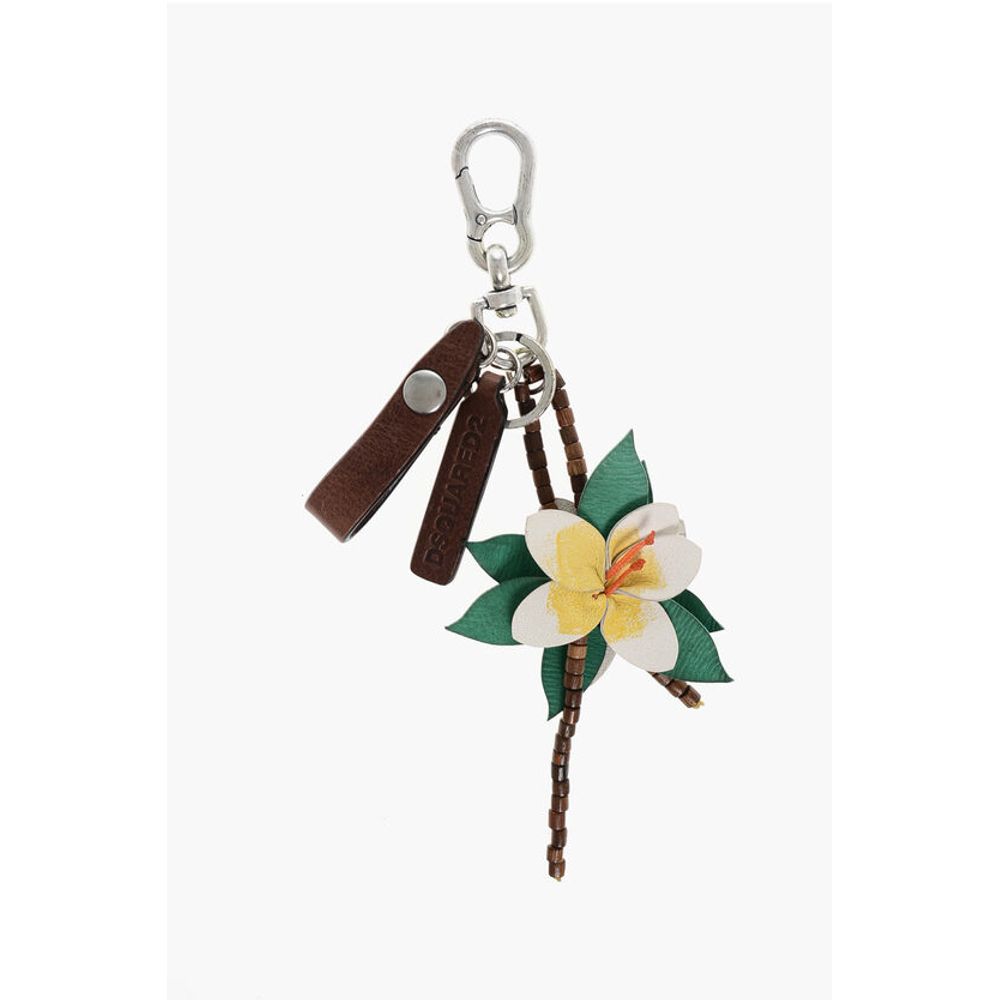 Dsquared² Keyring ALOHA SPIRIT with Leather Pendants