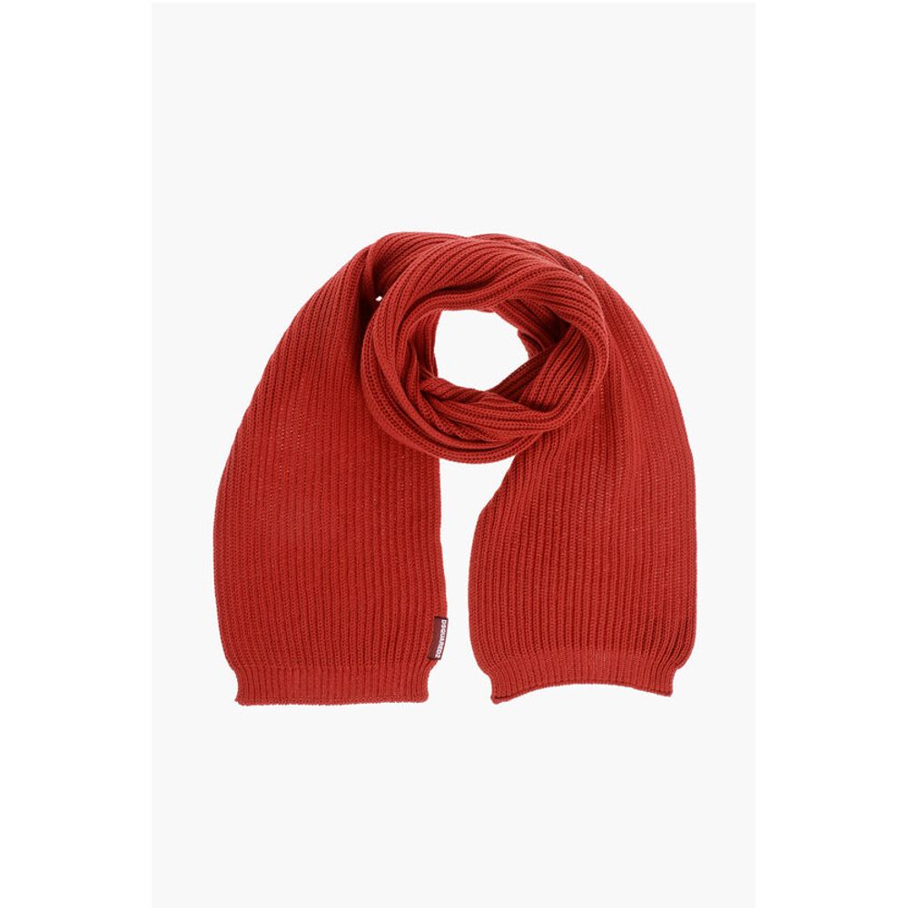 Dsquared² Solid Color Wool Blend Scarf