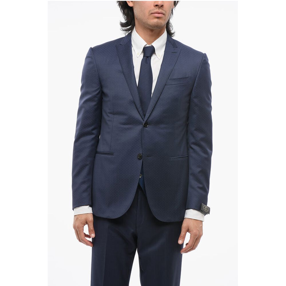 Corneliani Dotted CERIMONIA ACADEMY Suit with Peak Lapel - Image 2