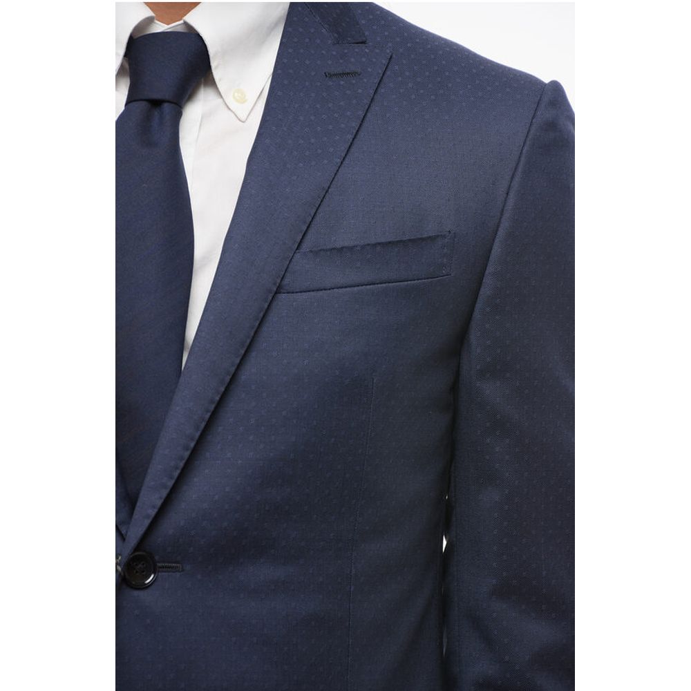 Corneliani Dotted CERIMONIA ACADEMY Suit with Peak Lapel - Image 3