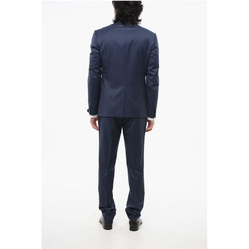 Corneliani Dotted CERIMONIA ACADEMY Suit with Peak Lapel - Image 4